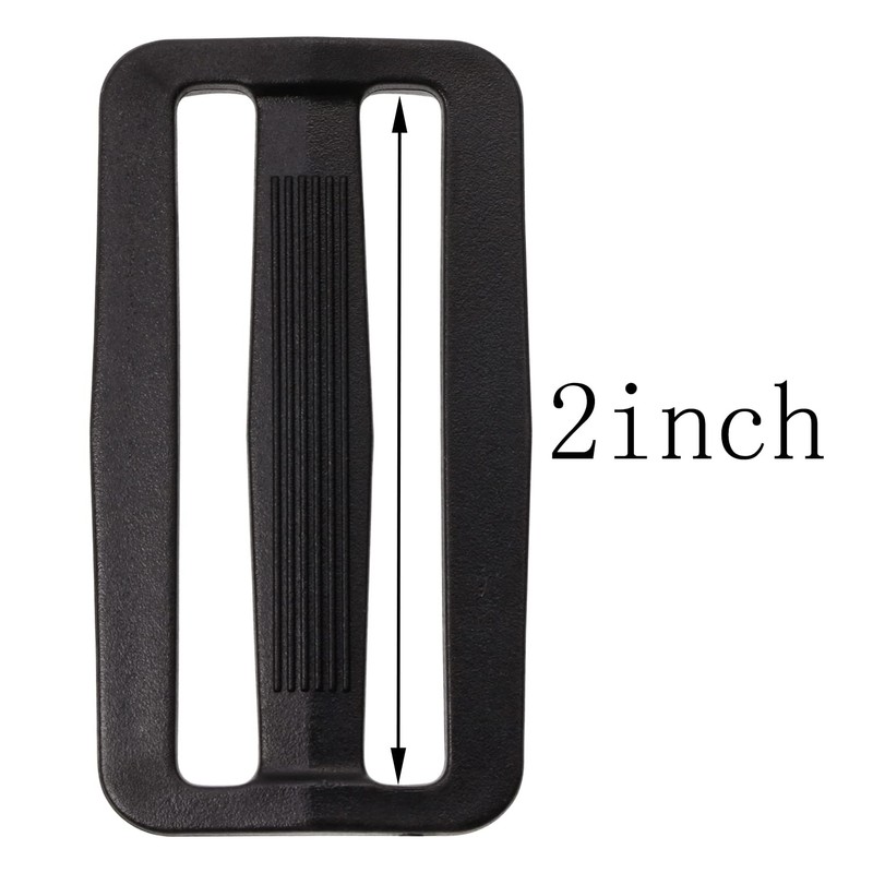 Shapenty Plastic Tri-glide Slides Button Fasteners Adjustable Webbing Triglides Slider