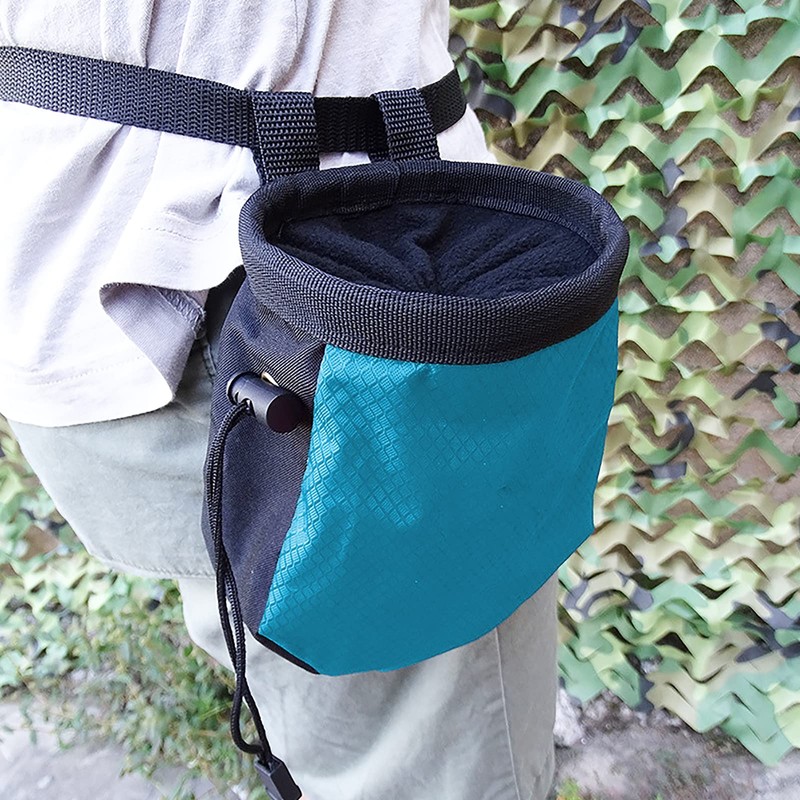 Climbing Chalk Bag No Leak Drawstring Closure Bag with Adjustable