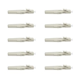 Xunsomten - 10 pcs LC Mutilmode Fiber Optic Quick Assembly Connector Fiber Optic Fast Connectors 50/125 Mechanical Connectors Adapter for 0.9/2.0/3.0/2.0 * 3.0mm Multimode Fiber Cable