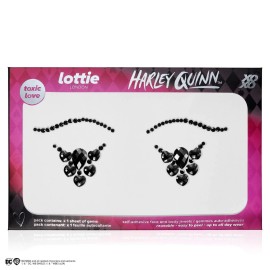 Lottie London x Harley Quinn Face & Body Gems in Toxic Love, Easy-to-use...