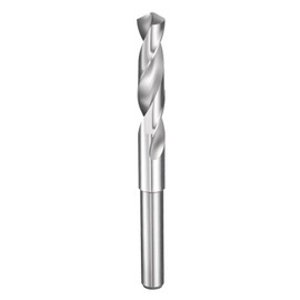 sourcing map 14.5mm Drill Bit 1/2" Reduced Shank Round 4241 High Speed Steel Uncoated (Bright) 118° Standard Point for Plastic Wood Copper Aluminum Iron Medium Soft Metal