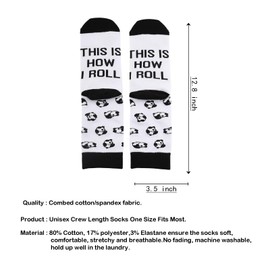 KUIYAI Panda Socks Panda Theme Lover Gift Bear Socks For Animal Lover Friends(i rollPanda)