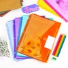 Tamaki 6 Pack Binder Pocket, Plastic Folders with Label, Binder