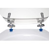 Toilet seat Stop Rela Insert for Toilet Seats to move