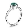 MATERIA by Matthias Wagner Women's Ring 925 Silver with Round