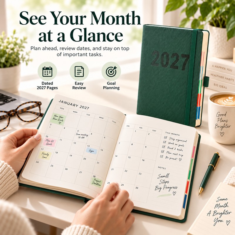 2027 Planner for Time Management & Daily Goals – Dated