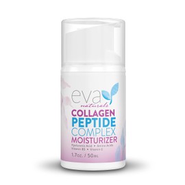 Eva Naturals Collagen Face Moisturizer Peptide - Anti-Wrinkle Facial Moisturizer For Face - Deeply Hydrating Multi-Peptide Collagen Boosting Face Cream, Facial Skin Care Products For Smoother Skin - 1.7Oz