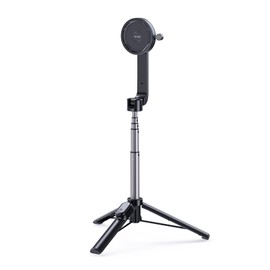 Lamicall All Lock Selfie Stick & Tripod, Romicall, All-Lock, Tripod & Selfie Stick, 360 Degree Rotation, Wireless, Bluetooth Remote Control, Extendable, Foldable, Fall Prevention, Magnetic Lock