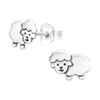 Cute Sheep Lamb Earrings - 925 Sterling Silver (Plain)