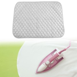 IEUDNS Ironing Blanket Laundry Pad Gray Travel Iron Mat Press Clothes Protect Protector Iron Board Cover for Table Top, 60cmx55cm