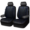 CAR PASS Piping Luxury PU Leather Two Front Car Seat