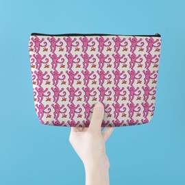 Preppy Stuff Makeup Bag Preppy Monkey Gifts Lined Cosmetic Bag Preppy Girl Stuff Preppy Gifts for Women Girls Monkey Lovers Daughter Best Friends Wife Graduation Birthday Gifts Travel Toiletry Bag