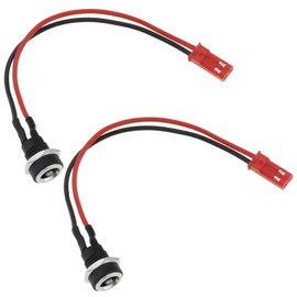 eMagTech Pack of 2 2-pin charging connection cable for electric scooters, length 15 cm, coaxial plug, 5.5 mm outer diameter, 2.5 mm inner diameter, compatible with GOTRAX GXL V2 XR Elite electric