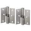 Pair of 76mm Rising Butt Handed Lift Off Door Hinges