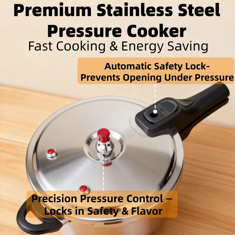 HCX 4.2Quart (4L)7.9Inch (20cm) Pressure Cooker, 80kPa Working Pressure, 3-Ply