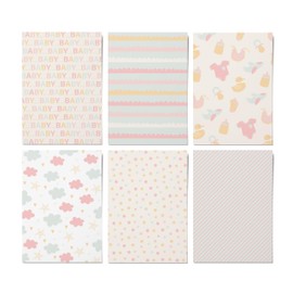Generic Baby Scrapbook Paper Gender Neutral | 250 gsm/93lb Cardstock 24 Sheets | Premium Craft Paper for Invitations, Scrapbooking, Cricut and Decorations, Regular