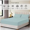 Fitted Sheet Single Bed (91 x 193cm) - Duck Egg