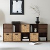WEAVELYRICS 4 Pack 13 x 11in Rectangular Wicker Storage Bins,