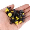 Nunafey Portable Compact Inline Dripper, 50 pcs, Pressure Compensating, 4L/H,