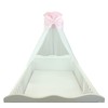 TupTam Baby Bed Canopy with Bow Transparent -