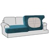H.VERSAILTEX Stretch Velvet 2 Piece T Cushion Sofa Slipcovers -