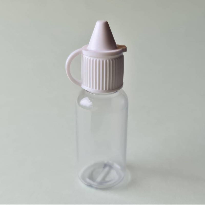 SHC Web 10 x 15ml Clear Plastic Dropper Bottle -