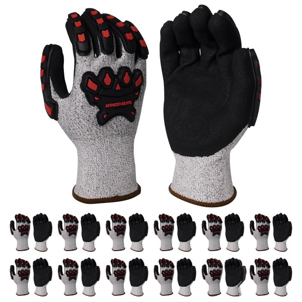 Armor Guys Basetek Premium Work Gloves with HCT MicroFoam Nitrile