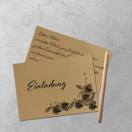 50 DIN A5 Single Cards Kraft Paper Sheets – Sand Colours/Natural Brown – 300 g/m² – 14.8 x 21 cm – Craft Sheet Photo Card Craft Paper Coloured Card – Colourful