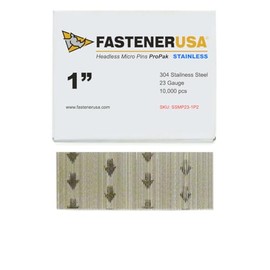 1" Micro PIN Nails 23GA SS 10,000ct | SSMP23-1P2