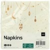 Folat Eid Mubarak Ramadan Decoration - Napkins Gold White 33