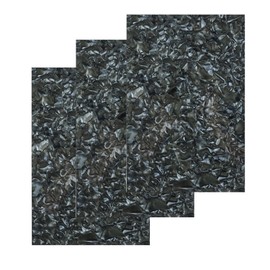 TOEPODO Pearl Mineral Crystal Acrylic Sheets 1/8 Thick Cast Acrylic Opaque Plastic Panels for Laser Cutting Crafting DIY Home/Festival Decore(3, Black, 8x12inch)