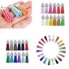 90Pcs Acrylic Discs Clear Heart Keychain Blanks Charms and Colourful