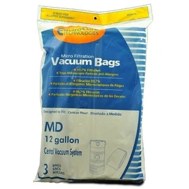 6 MD Modern Day 12 gallon 721H 721-5 Style Central Vacuum System Bags