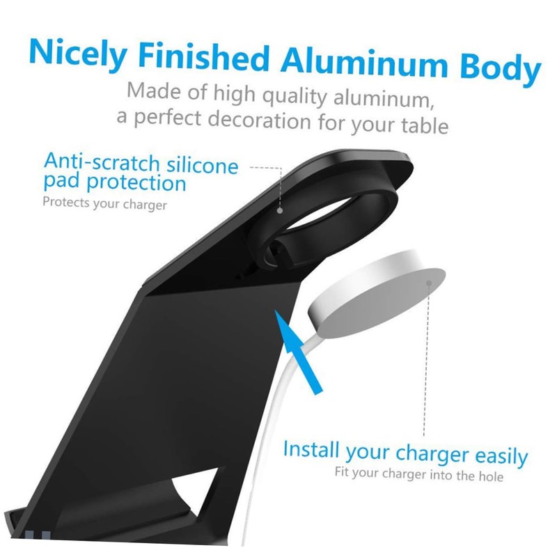 TEHAUX Charging Stand with Cable Hole Durable Support for Series
