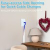 78" Cord Hider Wall, Self Adhesive Silicone Cord Covers for