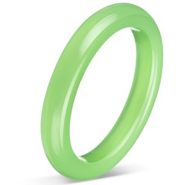 Landical 2.4'' Natural Jade Bracelets for Women Jade Bangle Bracelets with Box Good Luck Bracelets Wedding Thanksgiving Gifts(Emerald Green)