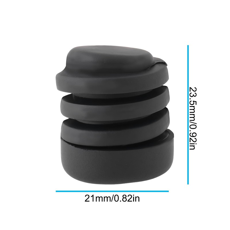 EMSea 5pcs Car Bonnet Hood Rubber Buffers 23.5x21mm Compatible with