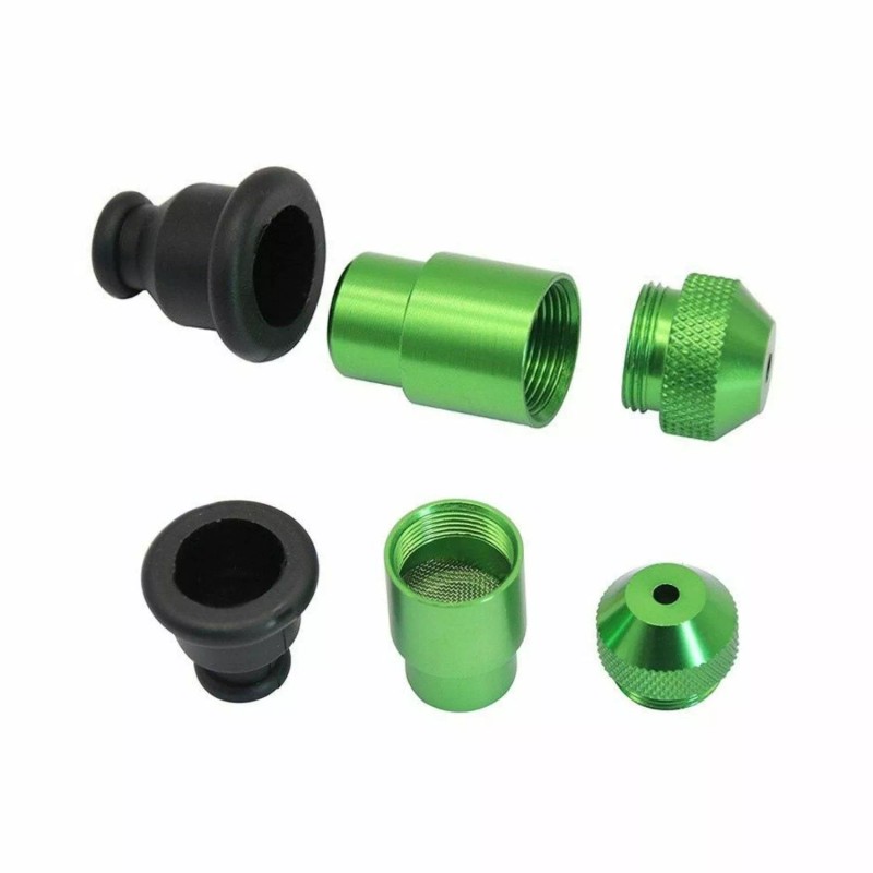 Unbranded Black | Smooth Metal Pepper Shaker Rubber Pacifier Bullet
