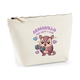 Hippowarehouse Armadillo The Best I can Printed Make up Cosmetic wash Bag 18x19x9cm