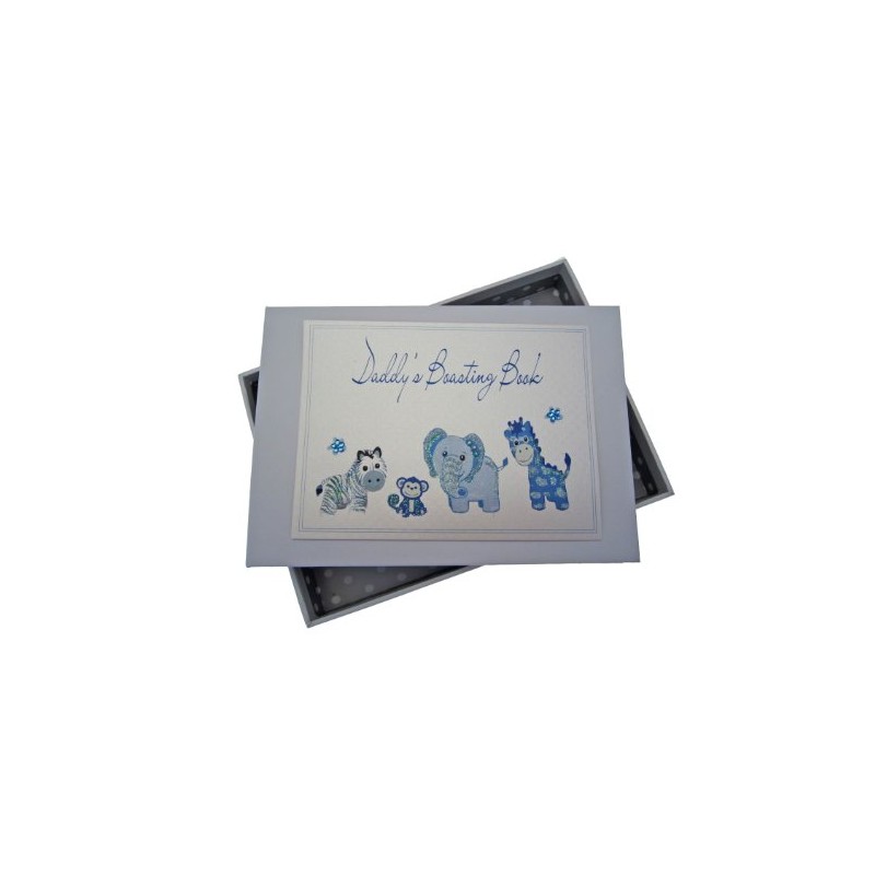 White Cotton Cards Daddy's Boasting Book Photo Album (Tiny, Blue)