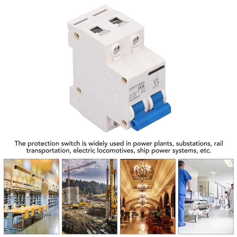 2P Photovoltaic DC Circuit Breaker High Sensitivity Overload Protection Switch
