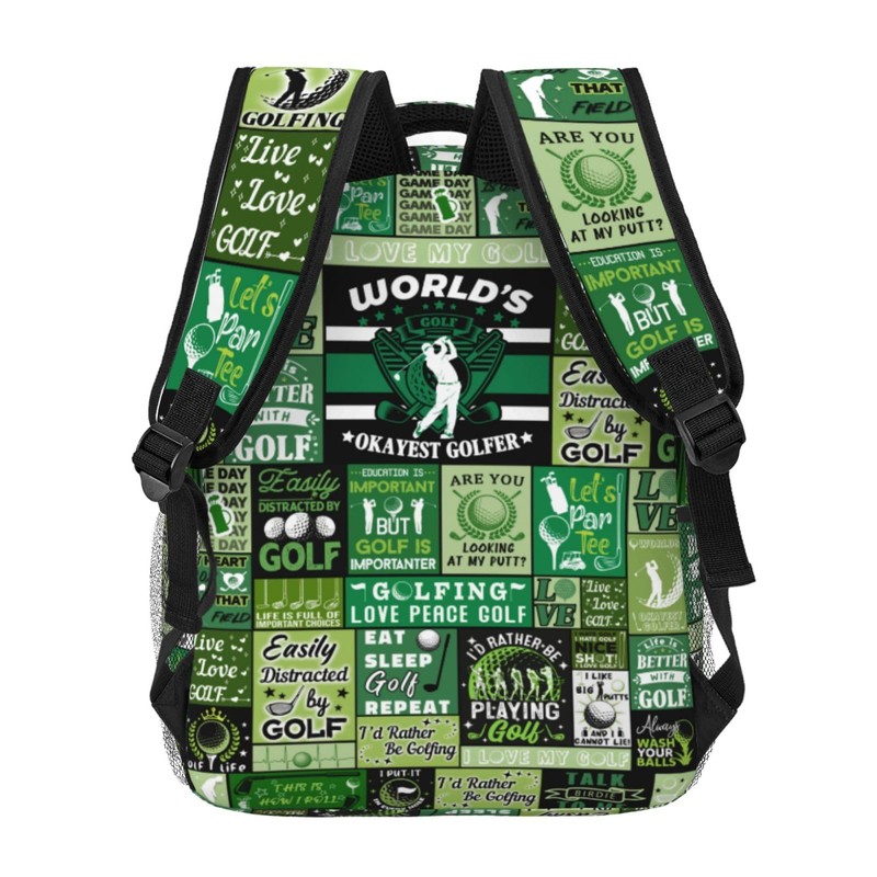 COOLHERO Golf Backpack School Backpacks Golf Theme Bookbag Casual Sport