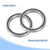 sourcing map 8pcs 6704-2RS Deep Groove Ball Bearings 20x27x4mm Chrome