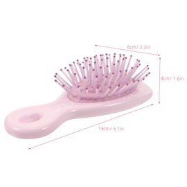 FRCOLOR Travel Hairdressing Comb Portable Pocket Hair Brush Handle Cute Small Massage Comb for Effortless Detangling and Scalp Massage Go Styling and Home Use for All Hair Types