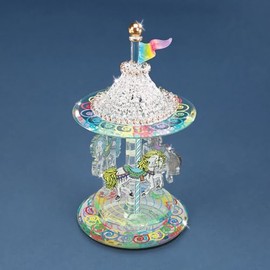 Glass Baron Carousel Figurine