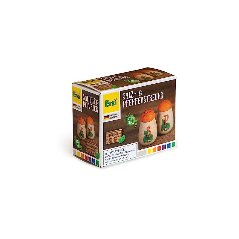 Erzi 10653 Wooden Salt and Pepper Shakers Shop for Kids
