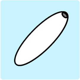 BeadTin Lure Yellow Transparent 19mm Spaghetti Craft Beads