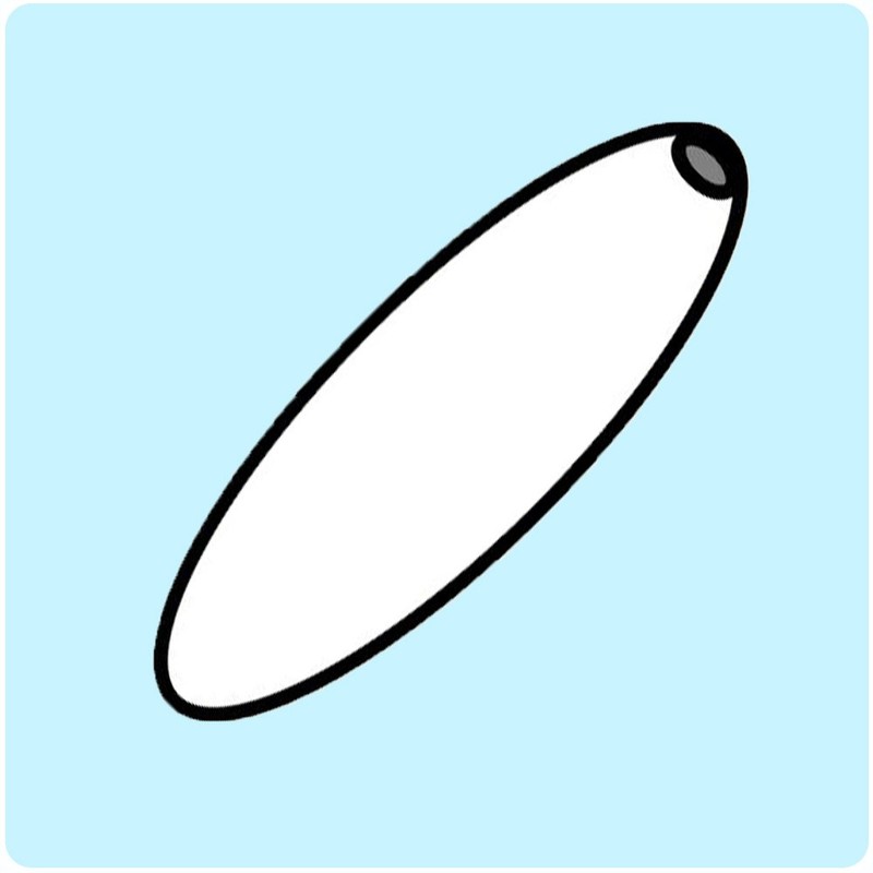 BeadTin Lure Yellow Transparent 19mm Spaghetti Craft Beads