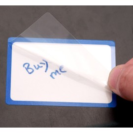 ChromaLabel 2 x 3 Inch Dry Erase Labels, 50/Roll, Anti-Smear Protective Flap