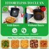 BYKITCHEN 8in Square Disposable Air Fryer Liners, 300PCS Parchment Paper